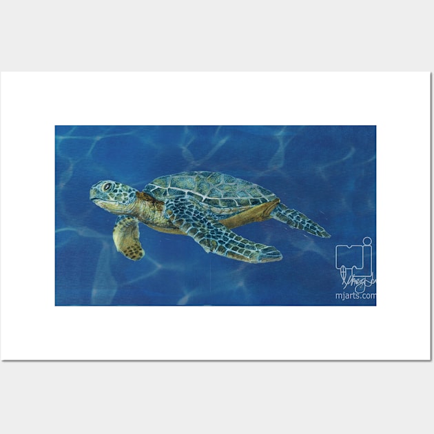 sea turtle Wall Art by mjartscom